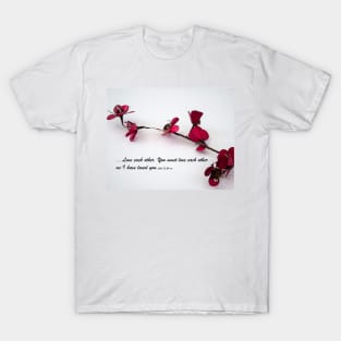 Love Each Other Red Single Stem T-Shirt